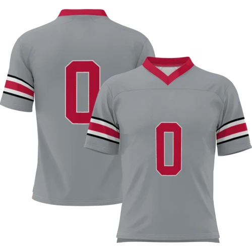 Camiseta de Fútbol Gris y Roja Performance