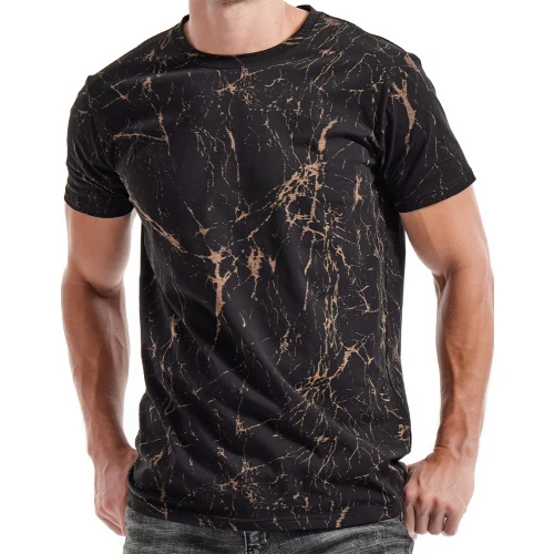 Camiseta de Entrenamiento con Patrón Mármol Abstracto