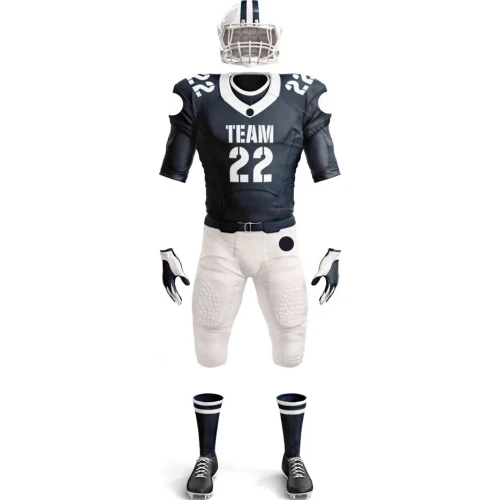 Uniforme de Fútbol Americano Negro y Blanco
