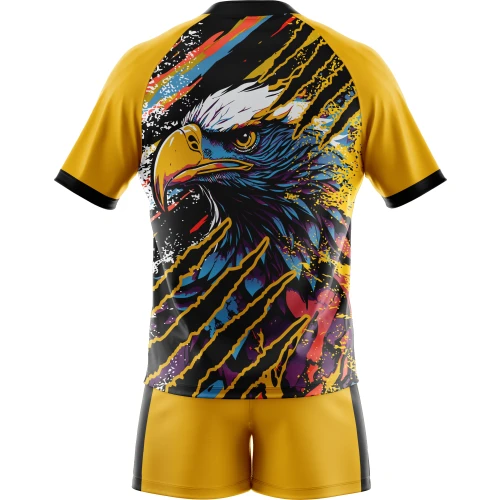 Uniforme De Rugby Amarillo Con Águila Personalizado New You Sports