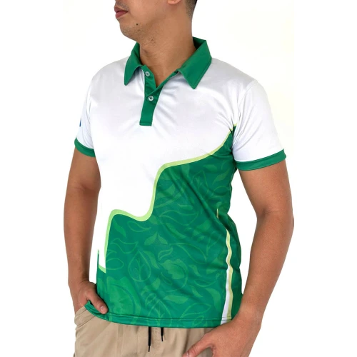 Polo Deportivo Verde y Blanco
