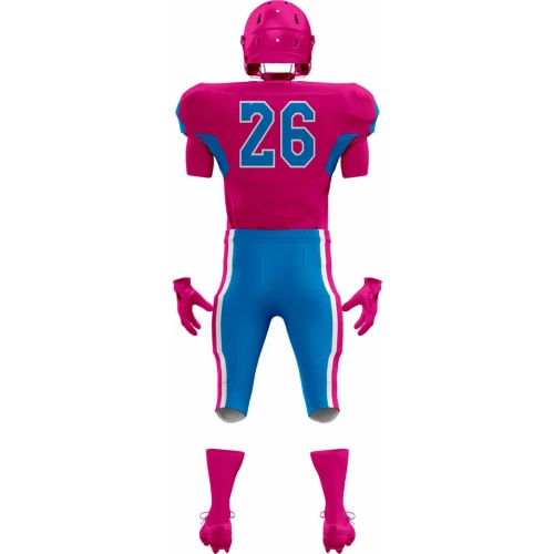 Uniforme de Fútbol Americano Rosa y Azul