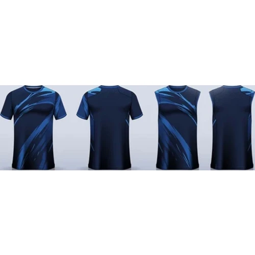 Camiseta Deportiva Azul Minimal de Rendimiento