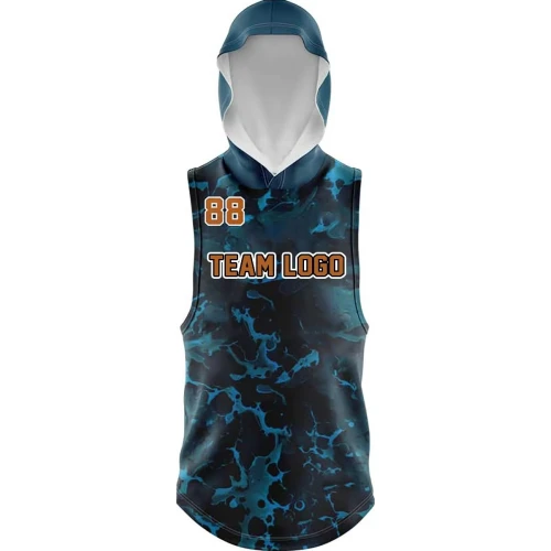 Uniforme Deportivo con Capucha Azul Camuflaje
