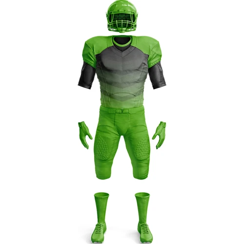 Uniforme de Fútbol Americano Negro y Verde