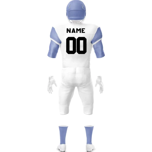 Uniforme de Fútbol Americano Blanco y Morado