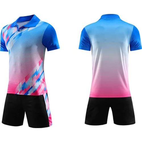 Uniforme de Tenis Degradado Amarillo Rosa y Blanco