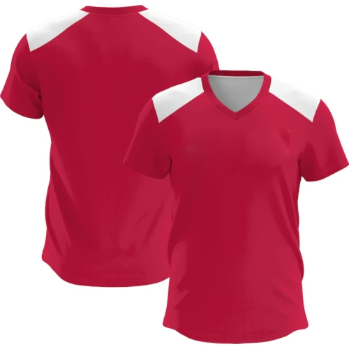 Camiseta de Fútbol Roja y Azul Performance