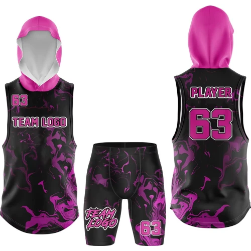 Uniforme Deportivo Negro y Rosa
