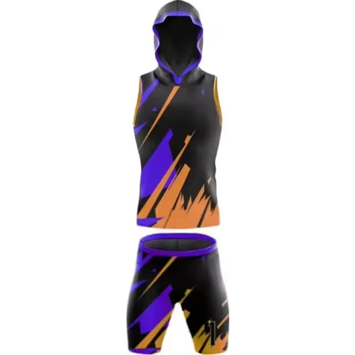 Uniforme Personalizado Amarillo Negro Azul para Fútbol 7v7