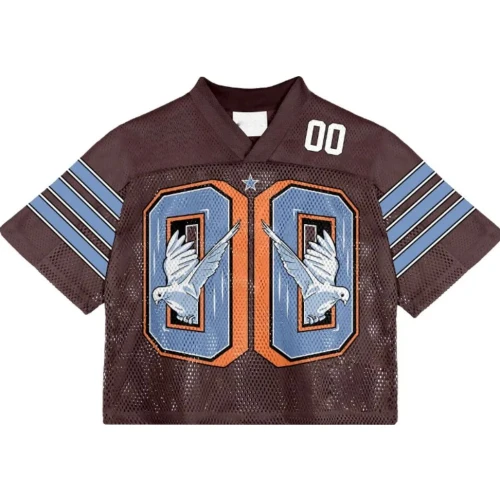 Camiseta de Fútbol Negra y Azul Claro Performance