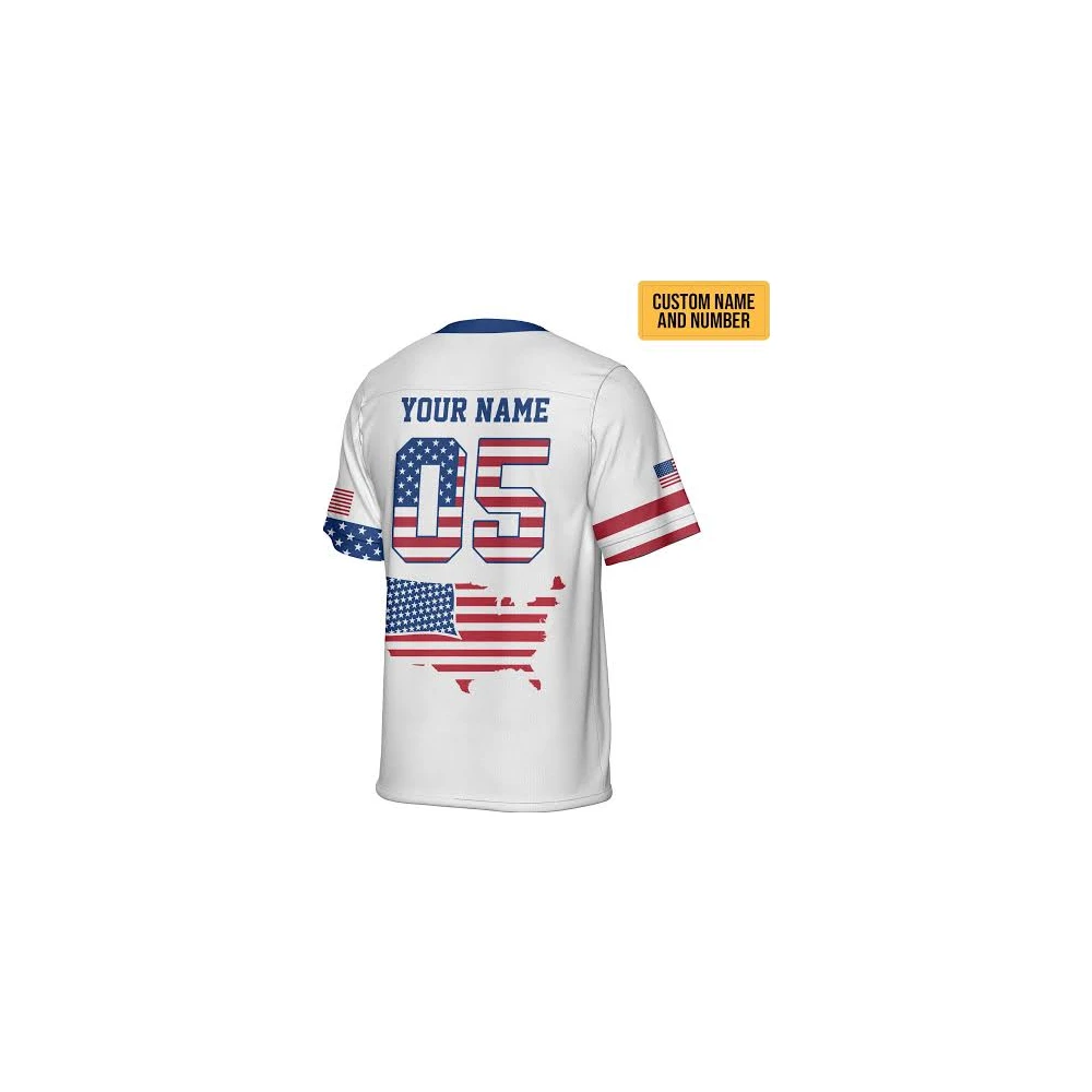 Maillot Blanc et Rouge de Flag Football