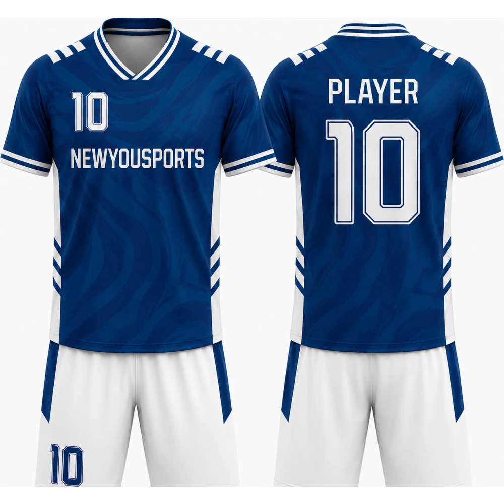 Ensemble Maillot et Short de Football Performance Bleu Royal