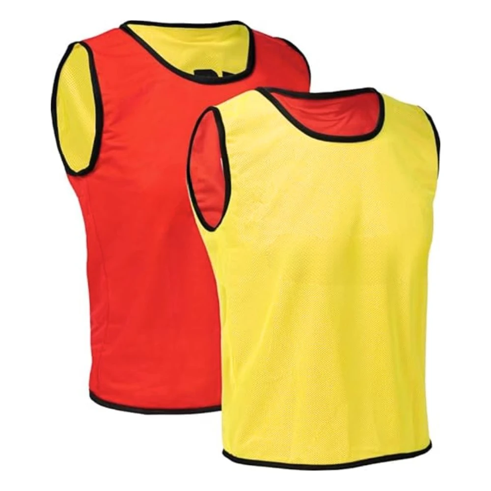 Peto de Entrenamiento de Fútbol Amarillo y Rojo