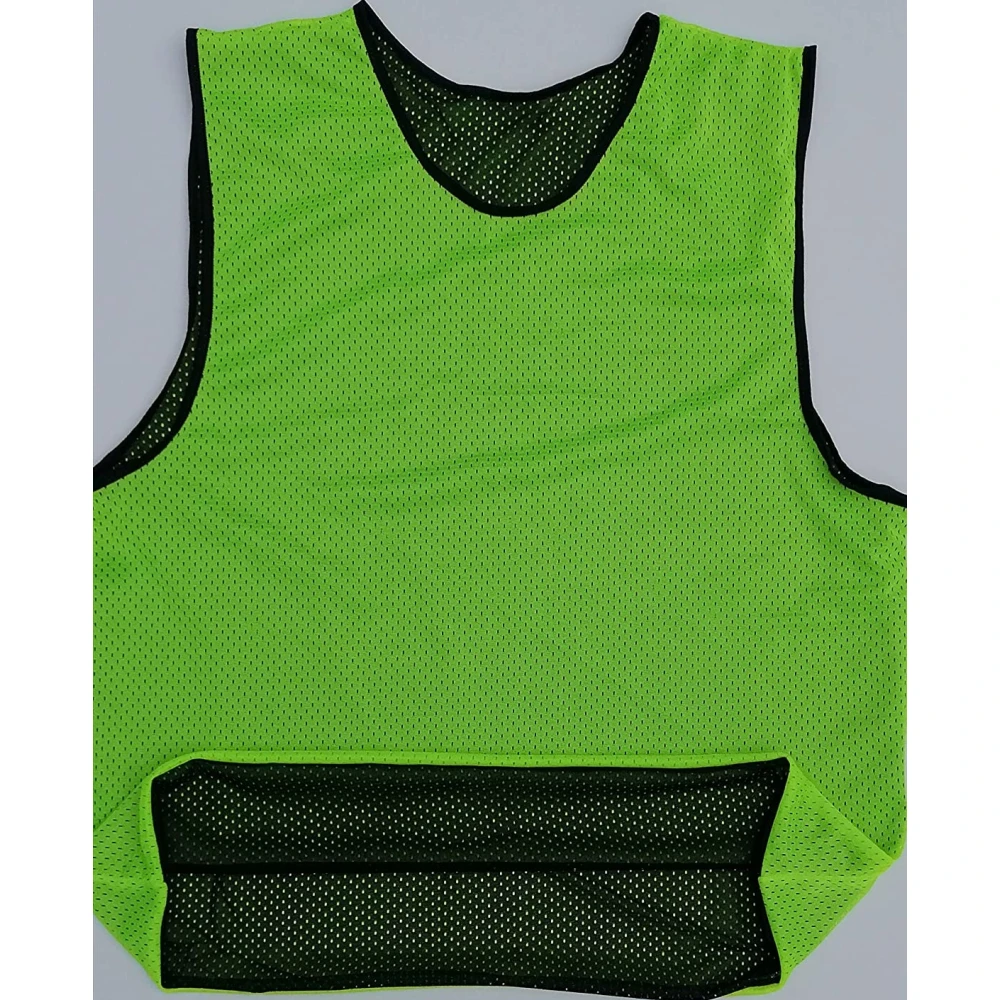 Chasuble de football verte en mesh