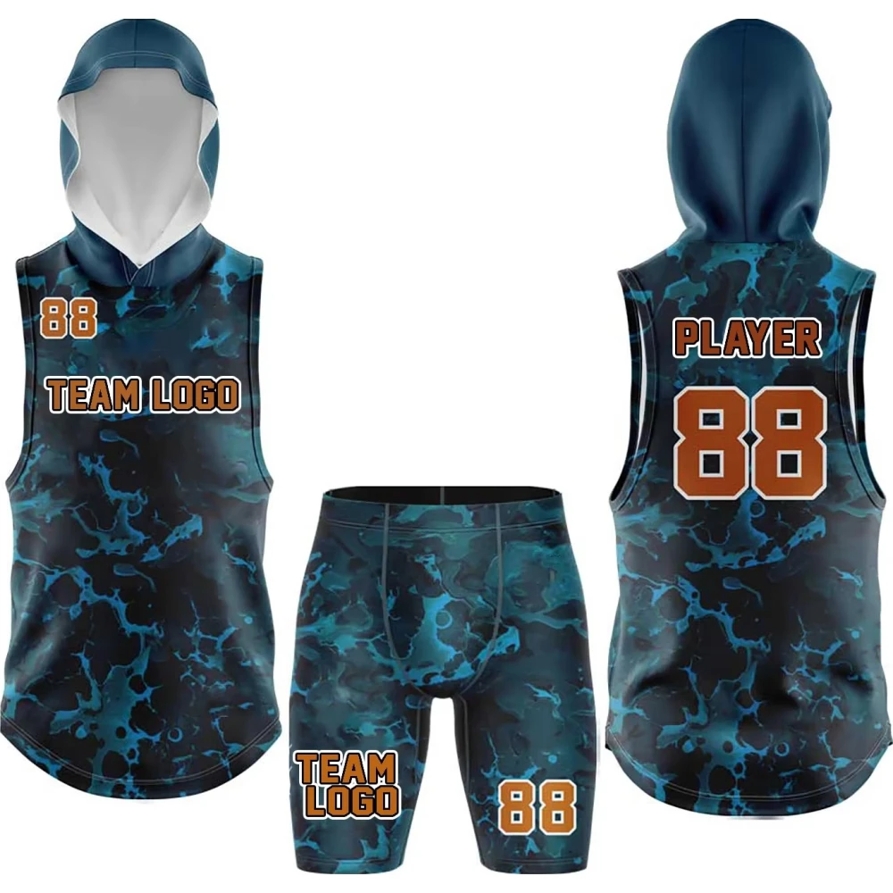 Blue Camo Hooded Performance Uniform