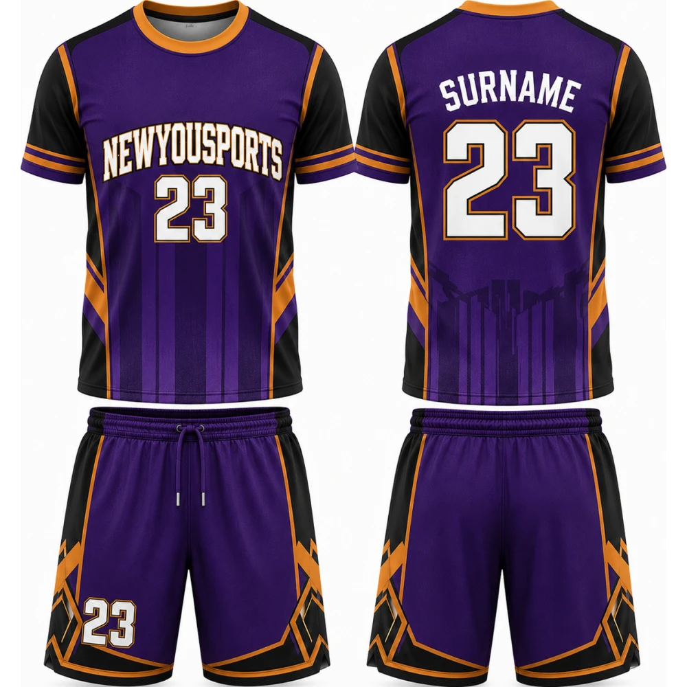 Purple Performance Team Jersey & Shorts Set