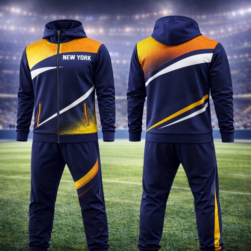 Trainingsanzug Marineblau Gold New York NXS Power Spark