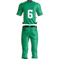 Hellgrüne Performance Baseballuniform