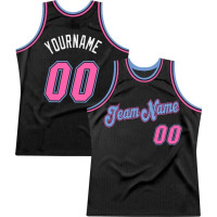 Black Pink Blue Basketball Jersey