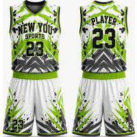 Uniforme de Baloncesto Verde Neón Impacto
