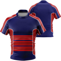 Elite Blaues Performance Rugby Trikot