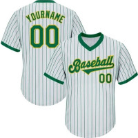 Jersey de Béisbol Clásico con Rayas Verticales