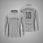 T Shirt Sport Gris À Rayures Verticales Personnalisé New You Sports
