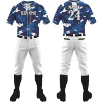 Blue White Elite Baseball Uniform