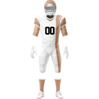 White Purple American Football Uniform