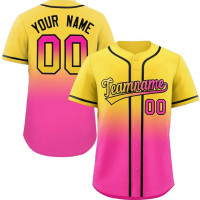 Maillot de Baseball Vert à Rayures