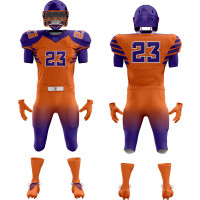 Uniforme de Football Américain Orange et Violet