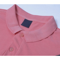 Pink-Schwarzes Performance Polo