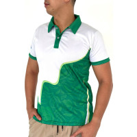 Groen Wit Performance Polo Shirt