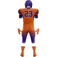 Uniforme de Football Américain Orange et Violet