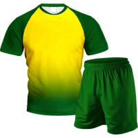 Uniforme de Voleibol Verde Amarillo Neón sin Mangas