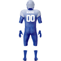 Blue Gray American Football Uniform