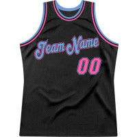 Black Pink Blue Basketball Jersey