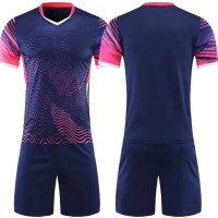 Donkerblauw abstract sportshirt