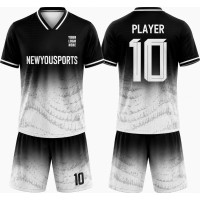 Zwart Verloop Voetbalshirt en Short Set