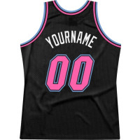 Black Pink Blue Basketball Jersey