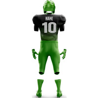 Uniforme de Fútbol Americano Negro y Verde