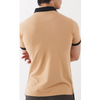 Polo Deportivo Hombre con Panel en Contraste