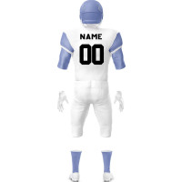 White Purple American Football Uniform