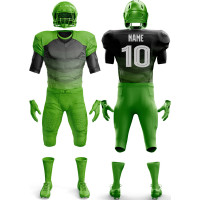 Uniforme de Fútbol Americano Negro y Verde