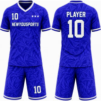 Royalblaues Basketball-Set mit abstraktem Muster