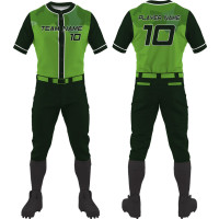 Elite Groene Baseball Uniform Set