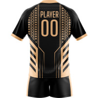 Uniforme De Rugby Negro Dorado Tribal Personalizado New You Sports