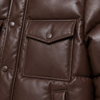 Men’s Sheep Leather Puffer Jacket – Detachable Hood & Winter Outerwear - Sialwear International