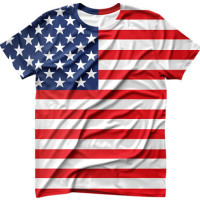 Camiseta Deportiva Inspirada en Bandera